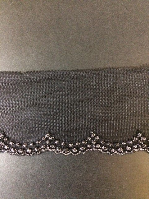 LAMETHURE LACE/Black Silver Silver 13.7m 473 엔/1m