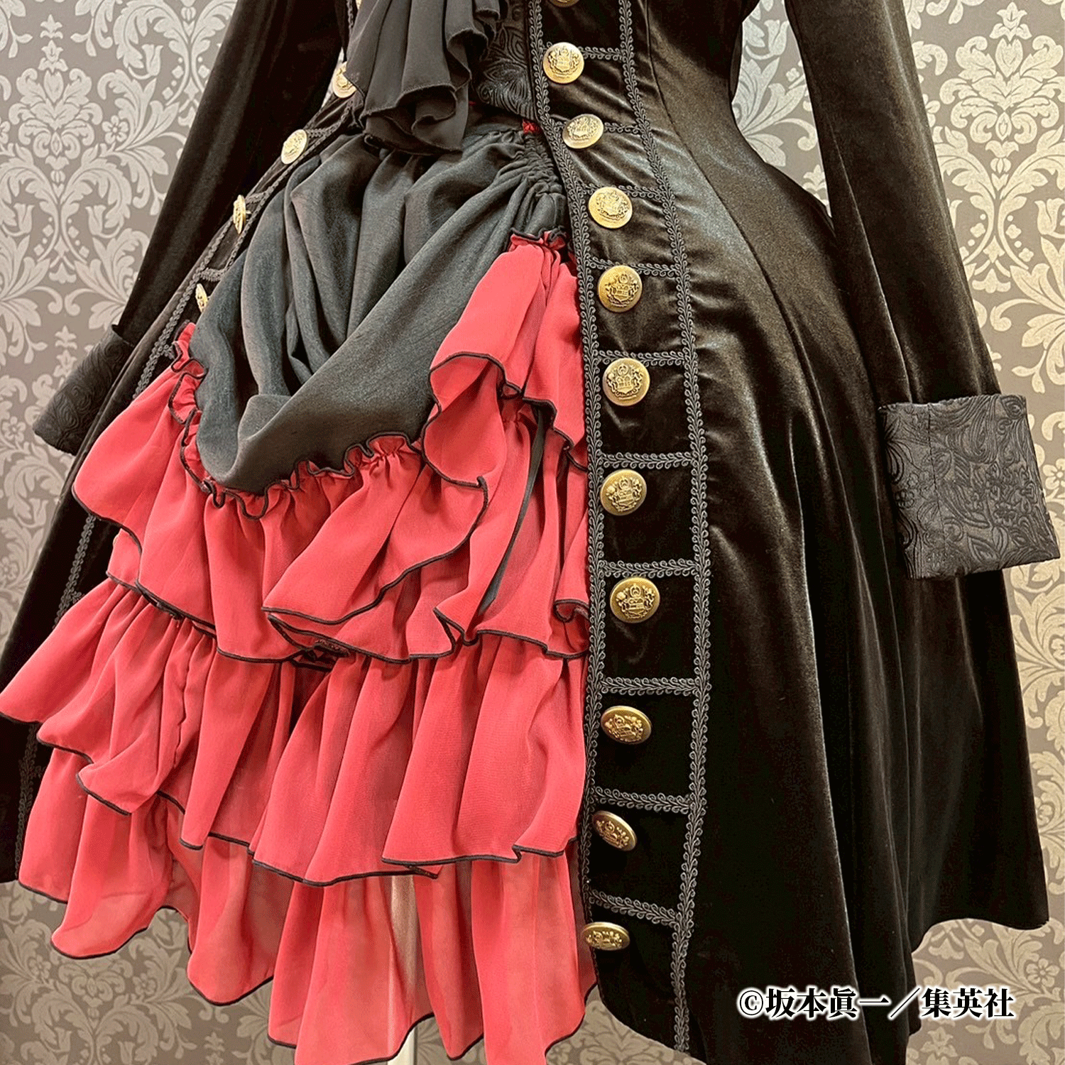 【ATELIER PIERROT] "Innocent" long jacket red (with embroidery) / blue (without embroidery) / black (without embroidery)