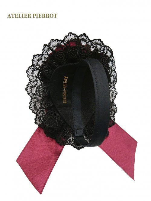 [Atelier Pierrot] Atelier Piero Rose Lace Katyusha Black x Red Rose