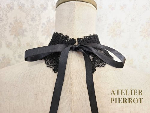 【ATELIER PIERROT] Atelier Piero Cross Lace ChokerBlack　