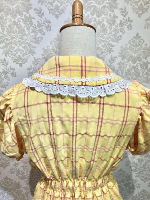 [Violet Fane] Violet Fern Happy Tartans Blouse Yellow