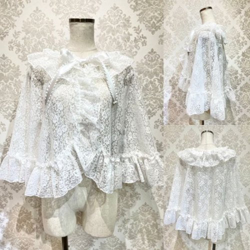 [Pina Sweet Collection] Pinas Ide Collection Flower Race Cape White