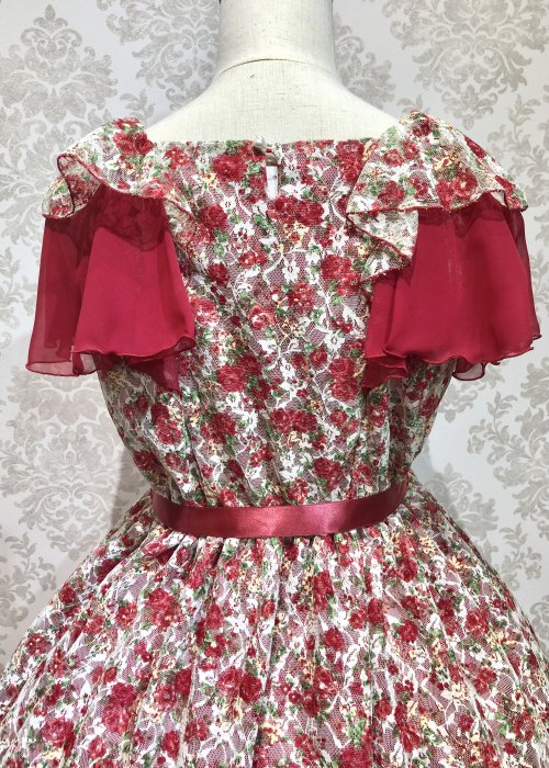 [Pina Sweet Collection] Pinas IEET -Kollektion Rose Ruffle Kleid rot