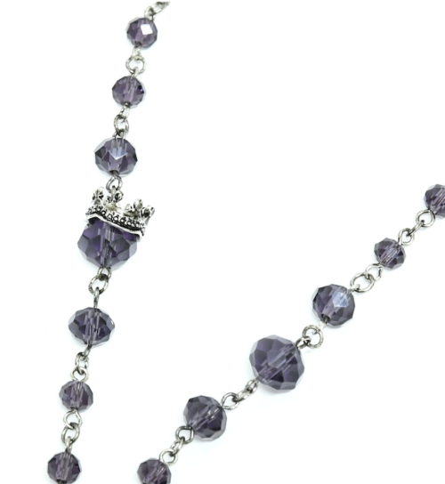 [SHEGLIT] Sheglit Drop Crown Necklace Purple