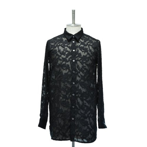 【MiDiom】ミディオム　Sheer JQ Long Shirt　 black