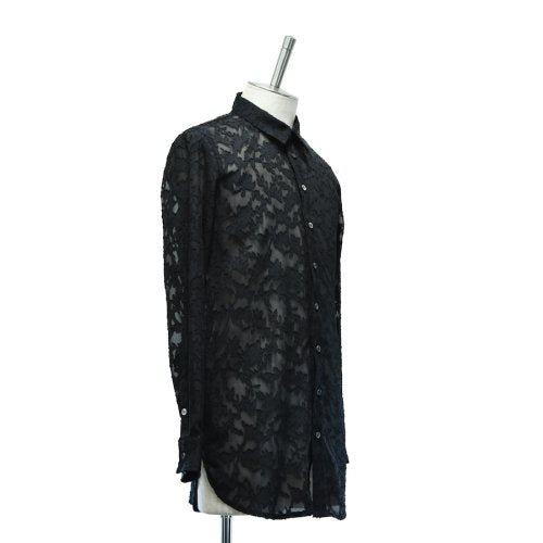 【MiDiom】ミディオム　Sheer JQ Long Shirt　 black