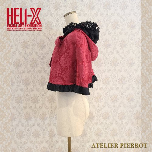 【HELI-X × ATELIER PIERROT】  Rose Red Madness　薔薇色の憤怒　赤黒ケープ