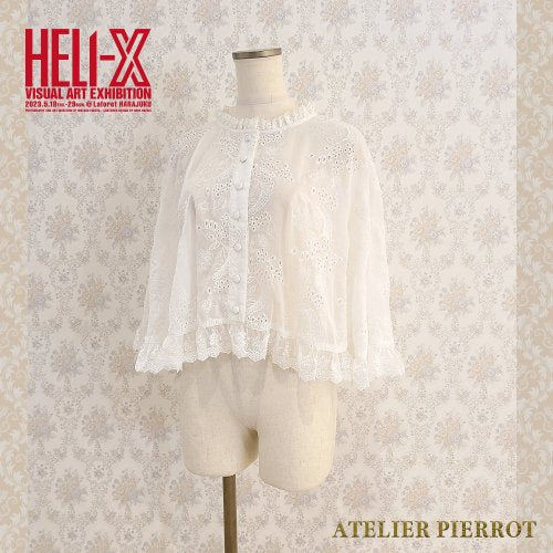 [Heli-X×Antelier Pierrot]帶有白色花束白色披肩的花束充滿白色的花朵