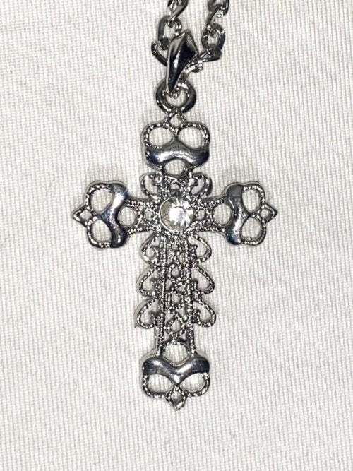 [Marmor] Marmor Silver Cross Antique Halskette