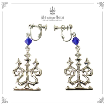 [MOI MEME MOITIE] Mowa Mome Mowatier Candlestick Crystal Earrings 6 colors