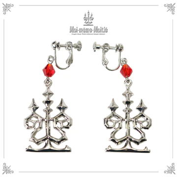 [MOI MEME MOITIE] Mowa Mome Mowatier Candlestick Crystal Earrings 6 colors