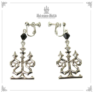 [MOI MEME MOITIE] Mowa Mome Mowatier Candlestick Crystal Earrings 6 colors