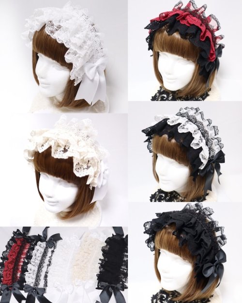 [MORUN × MUUNA STOIK] Moll Moon Moonast Ik LIBRA Headdress generated/White/Black x Red/Black/Black x Black x Black