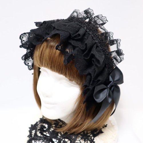 [MORUN × MUUNA STOIK] Moll Moon Moonast Ik LIBRA Headdress generated/White/Black x Red/Black/Black x Black x Black