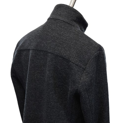 【MiDiom】ミディオム　Zip Knit Blouson　 Black
　