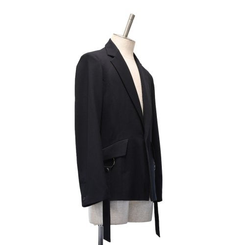 【MiDiom】ミディオム　Ring Design Tailored Jacket　 Black