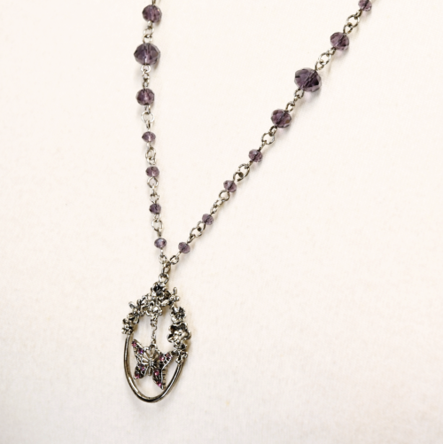 [SHEGLIT] Sheglit "Ulyssess Arch" Necklace Purple