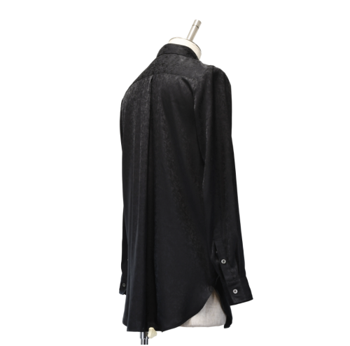 【MiDiom】ミディオム　Crocus JQ Long Shirt　 Black
　