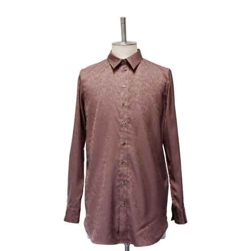 【MiDiom】ミディオム　Crocus JQ Long Shirt　 Old Rose
　