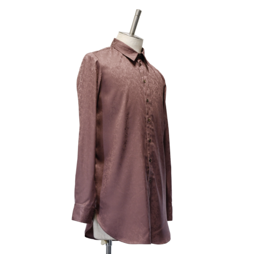 【MiDiom】ミディオム　Crocus JQ Long Shirt　 Old Rose
　