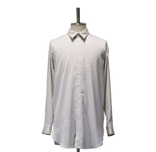 【MiDiom】ミディオム　Crocus JQ Long Shirt　 White
　