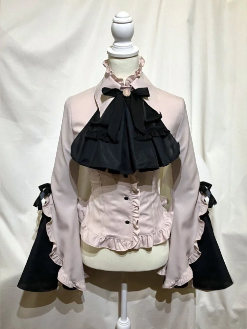 [MARBLE] Mable Cameo Thai with Thai Blouse: Grayish Pink x Black