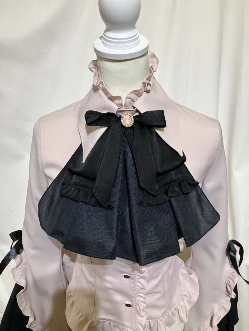 [MARBLE] Mable Cameo Thai with Thai Blouse: Grayish Pink x Black