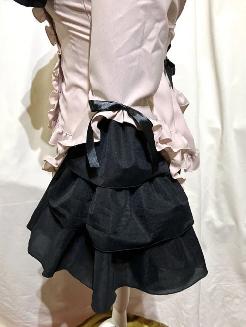 [MARBLE] Mable Cameo Thai with Thai Blouse: Grayish Pink x Black