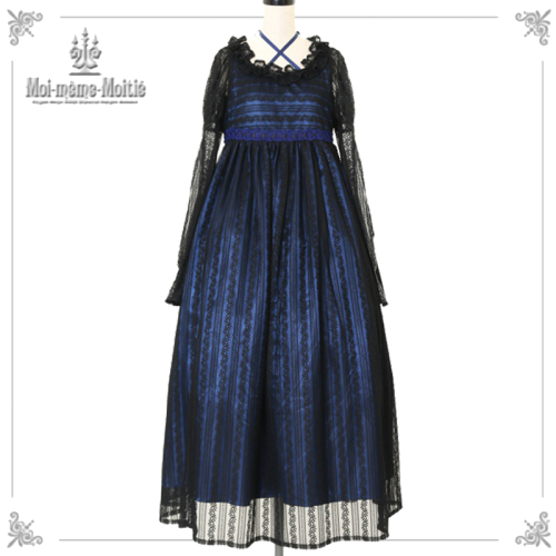 [Moi Meme Moitie] Mowam Mowatier Mary Mary Race Long One Piece Black X Blue 9★20%Rabatt★