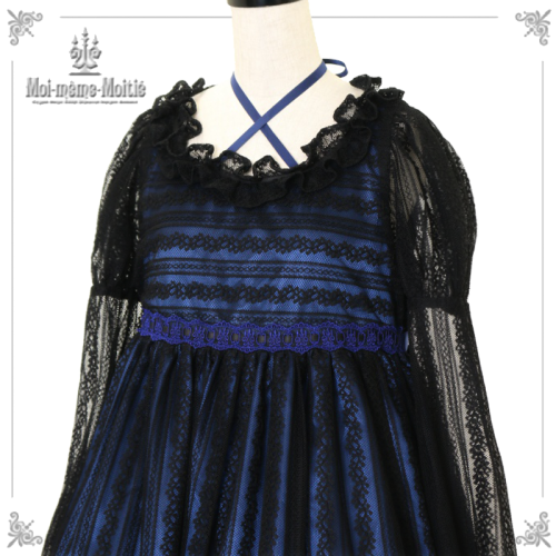 [Moi Meme Moitie] Mowam Mowatier Mary Mary Race Long One Piece Black X Blue 9★20%Rabatt★