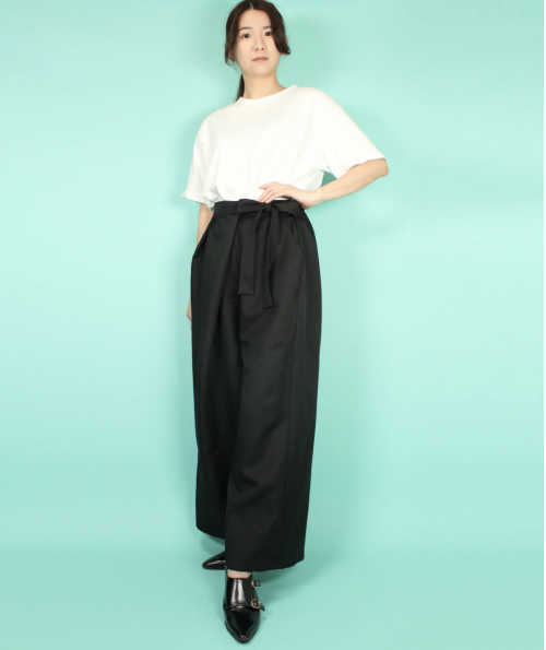 [HERHUM] Wide pants on Harham Tack Ribbon