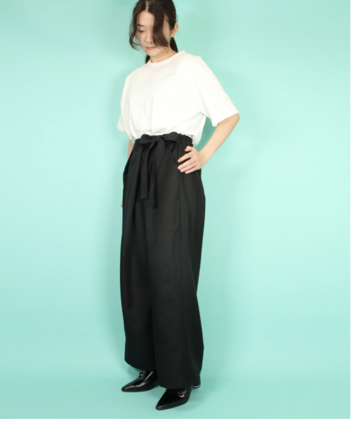 [HERHUM] Wide pants on Harham Tack Ribbon