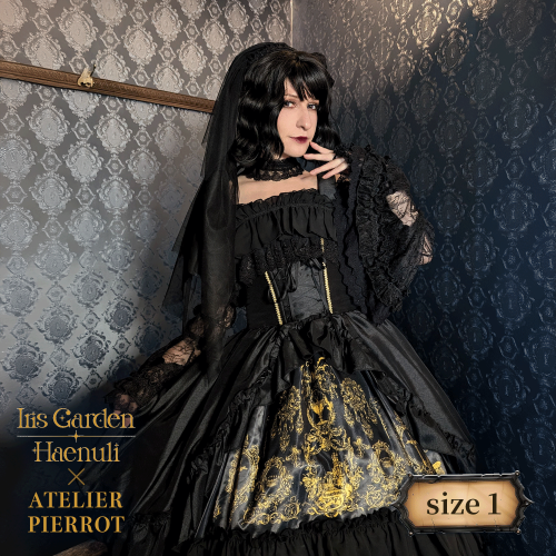 【ATELIER PIERROT] Secret Chamber Corset JSK Haenuli Colaboración Tamaño 2★Período de pedido hasta el 6 de octubre (Sol)★