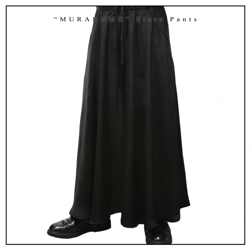 【MiDiom】ミディオム ●予約●　"MURAKUMO" Flare Pants　Black