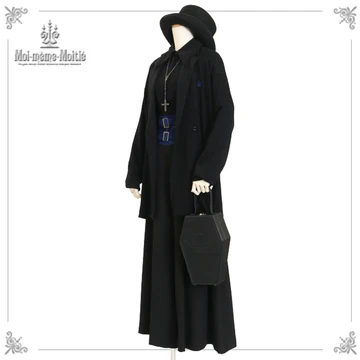 [Moi Meme Moitie] Mowamemome Mowatier Strickjacke (Männer) Black X Black