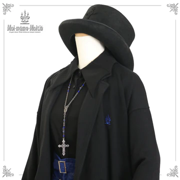 [Moi Meme Moitie] Mowamemome Mowatier Strickjacke (Männer) Black X Black