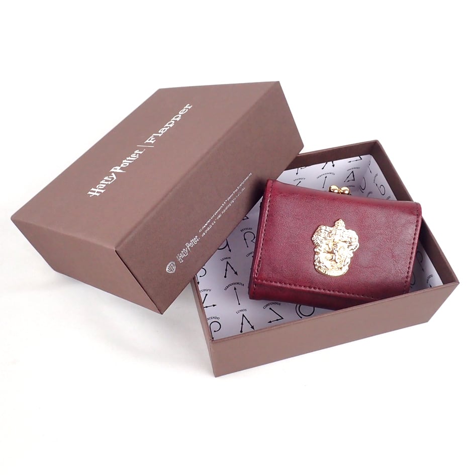 【Physical Drop】フィジカルドロップ　Harry Potter×Flapperホグワーツ４寮エンブレムミニウォレット　グリフィンドール/レイブンクロー