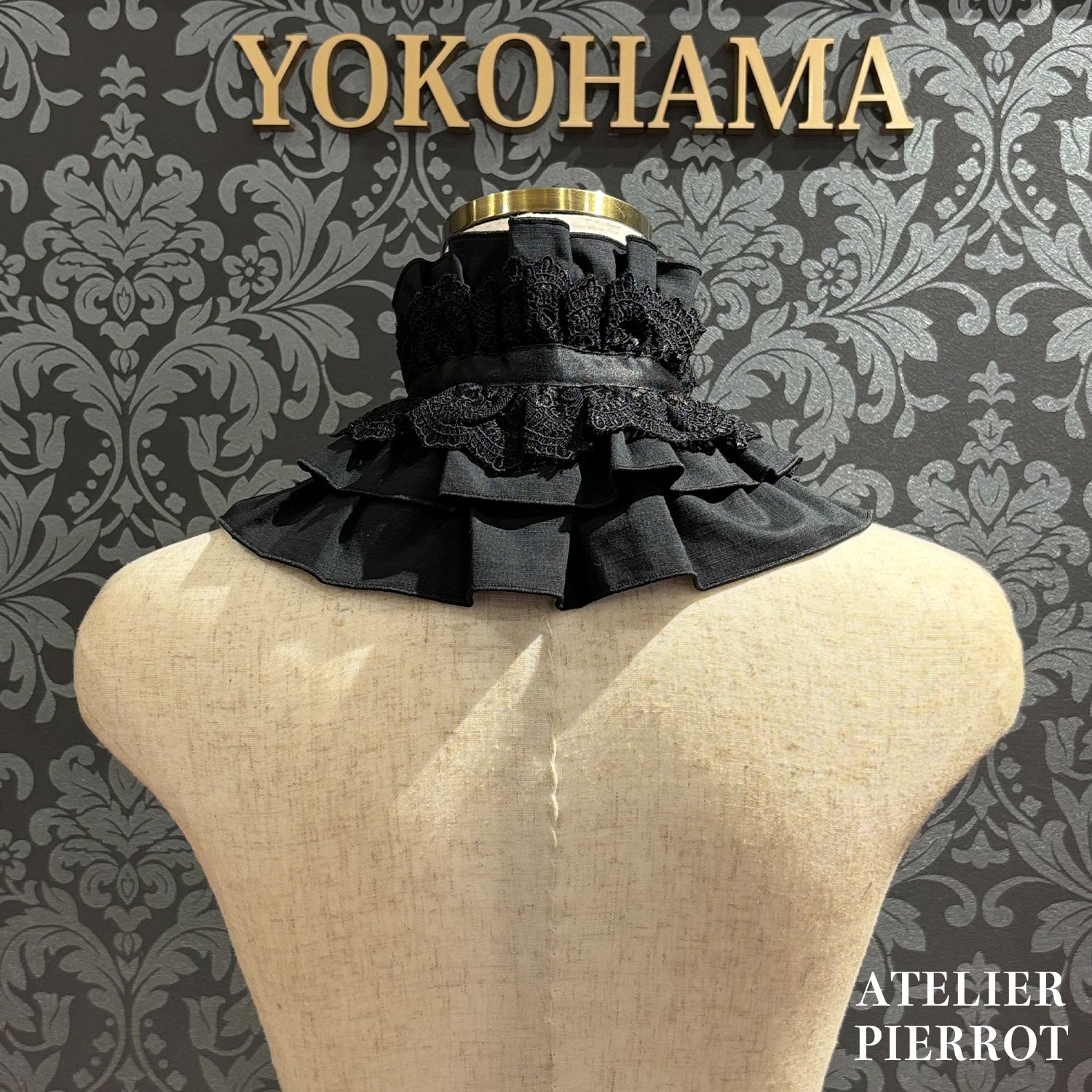 【ATELIER PIERROT】　★Jetzt Reservierungen entgegennehmen★ Marionetten-Korsett-Rock-Set gestreift/Black