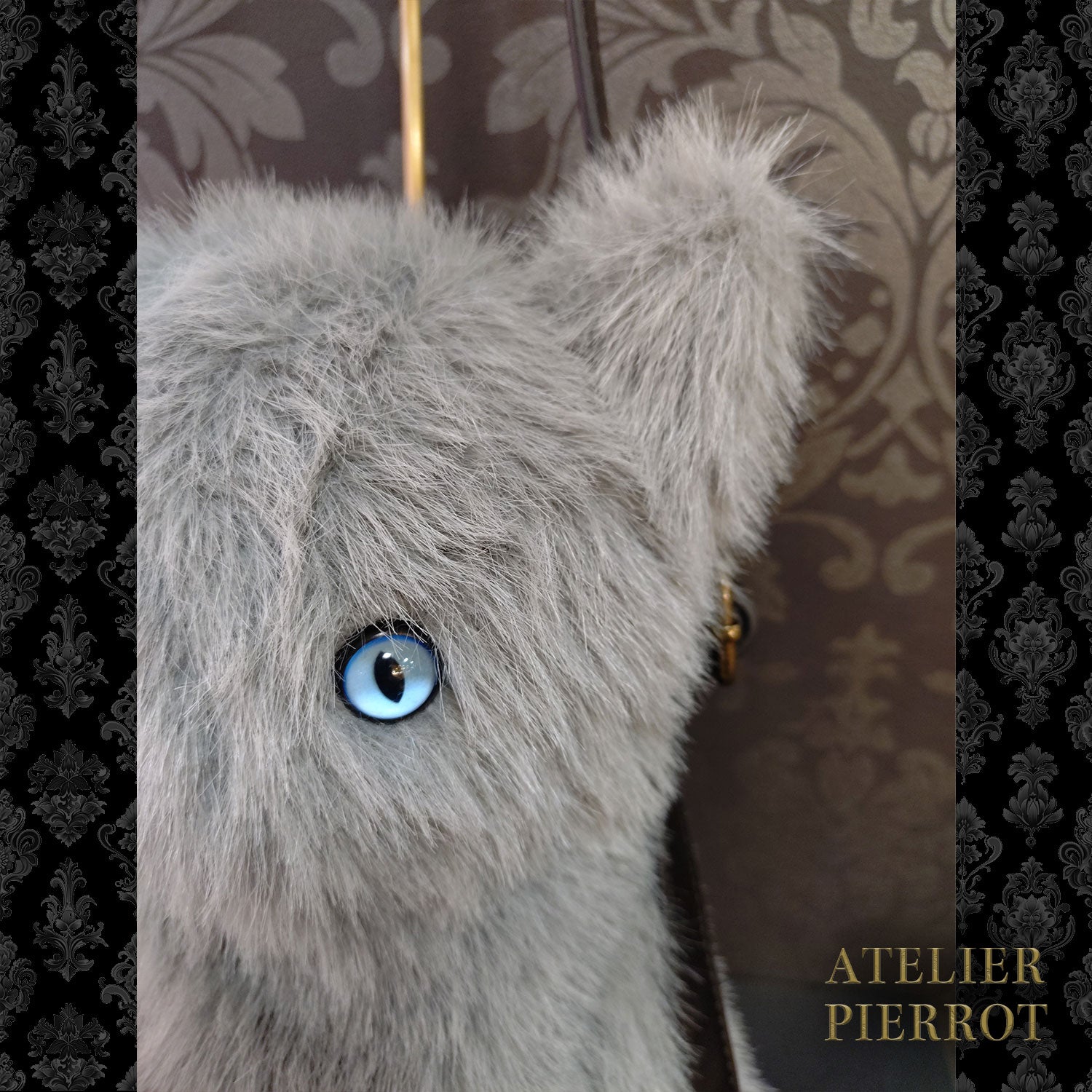 【ATELIER PIERROT】　Noir Neko Shoulder Bag　ホワイト/グレー/ブラック ★3月上旬～中旬入荷予定★