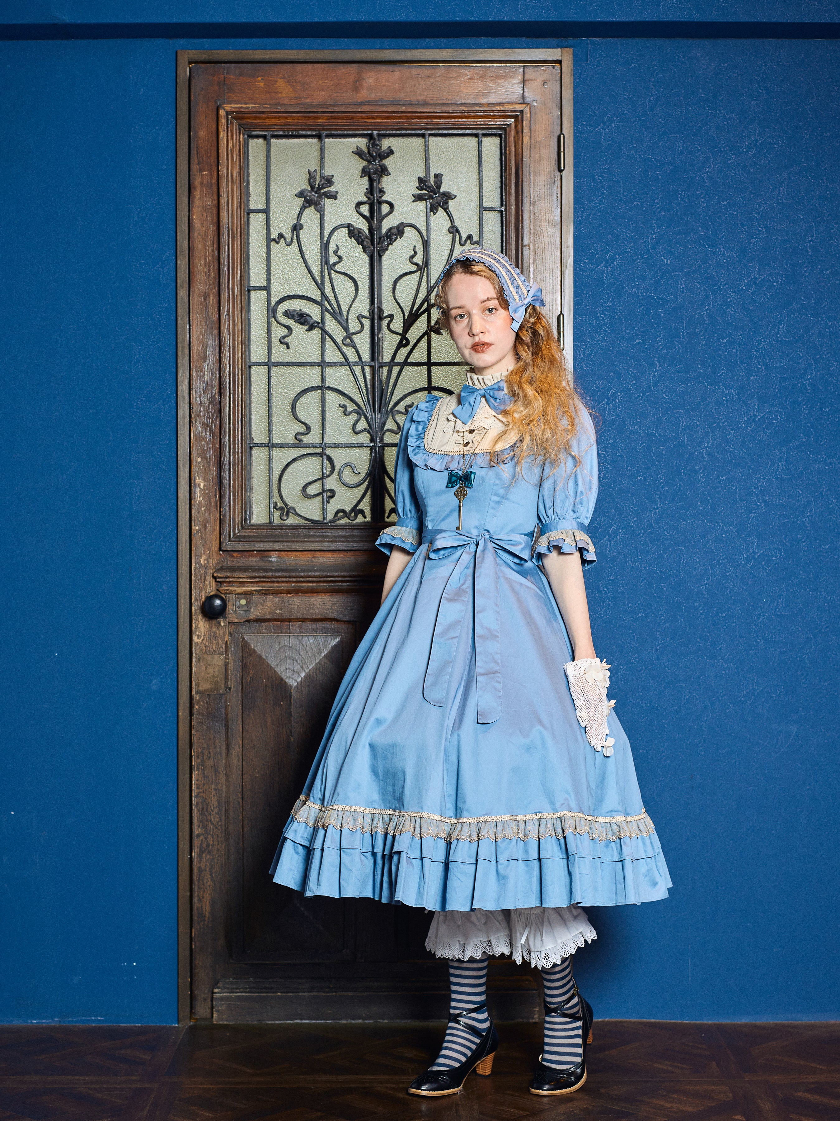 【Victorian maiden】ヴィクトリアンメイデン　V m A l i c e ク ラ シ カ ル ド ー ル ハ ー フ ス リ ー ブ ロ ン グ ド レ ス ～ F o r W o n d e r T i m e ～　