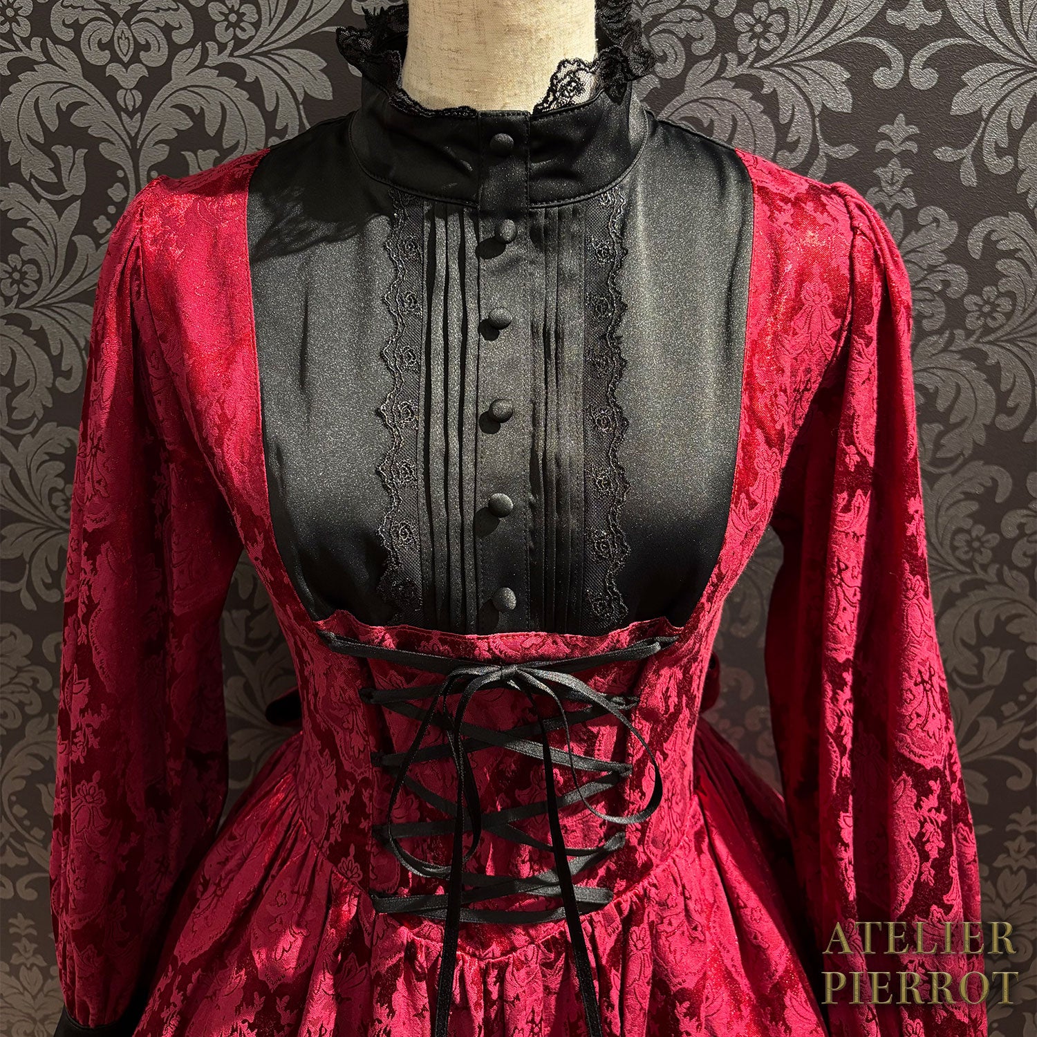 【ATELIER PIERROT] Viktorianisches Reverie-Kleid Weiß/Bordeaux/Marineblau/Schwarz★Erscheint Anfang November★