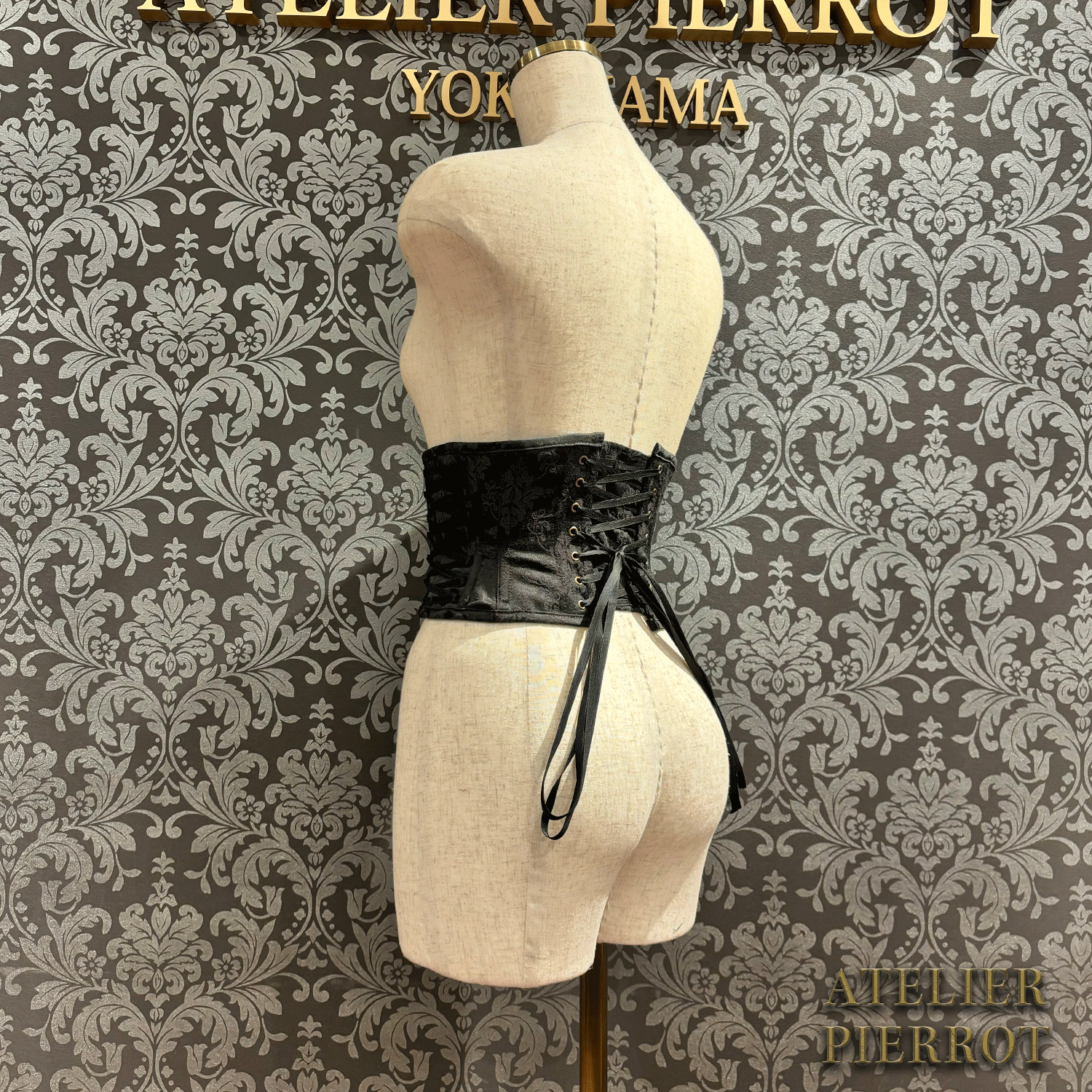 【ATELIER PIERROT】　Midnight Thorn Corset　White/Wine/Navy/Black×White/Black