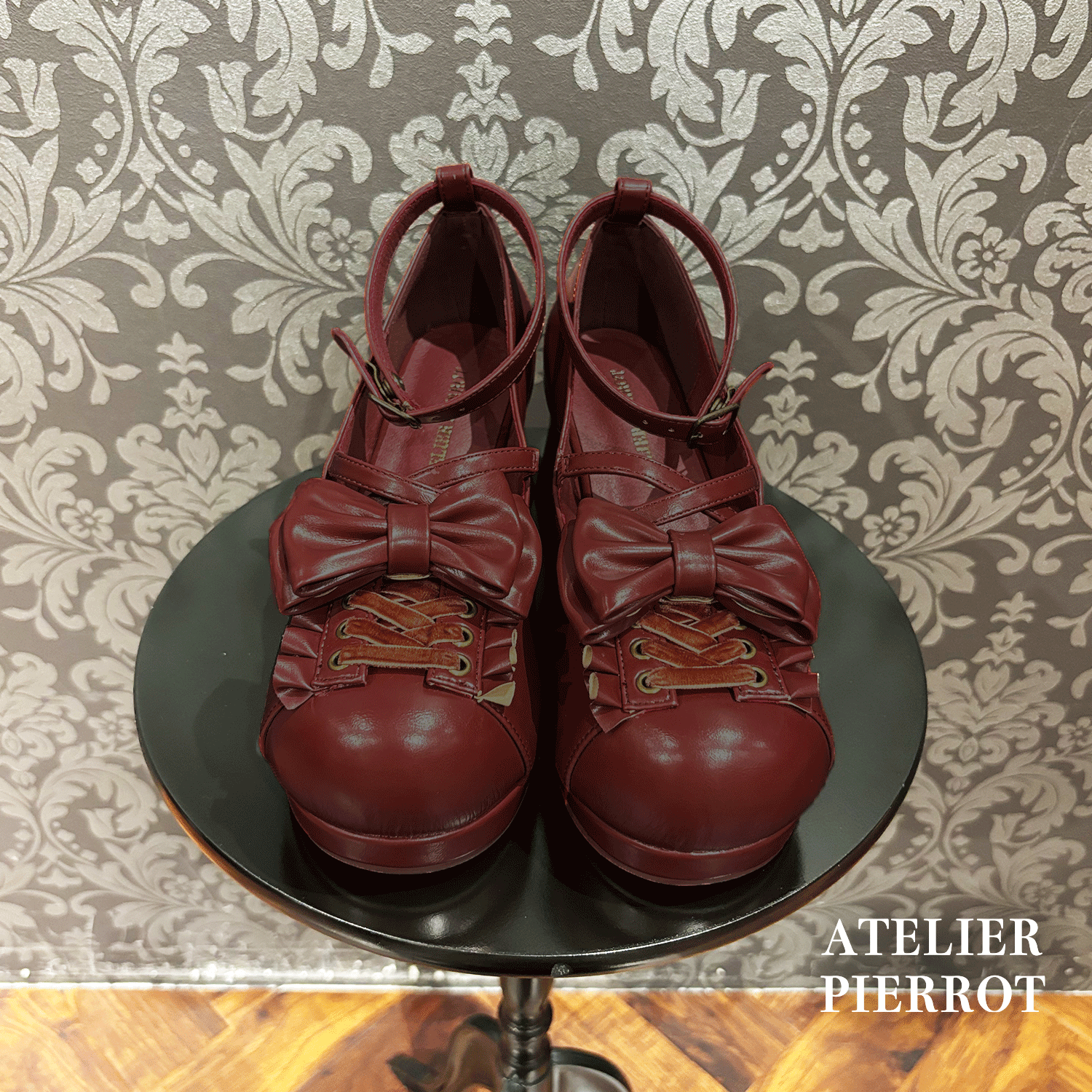 【ATELIER PIERROT】 마법에 걸린 코르셋 펌프 화이트/보르도/블랙 s/m/l/xl  ★4 월 중순에서 후반에 출시되었습니다★