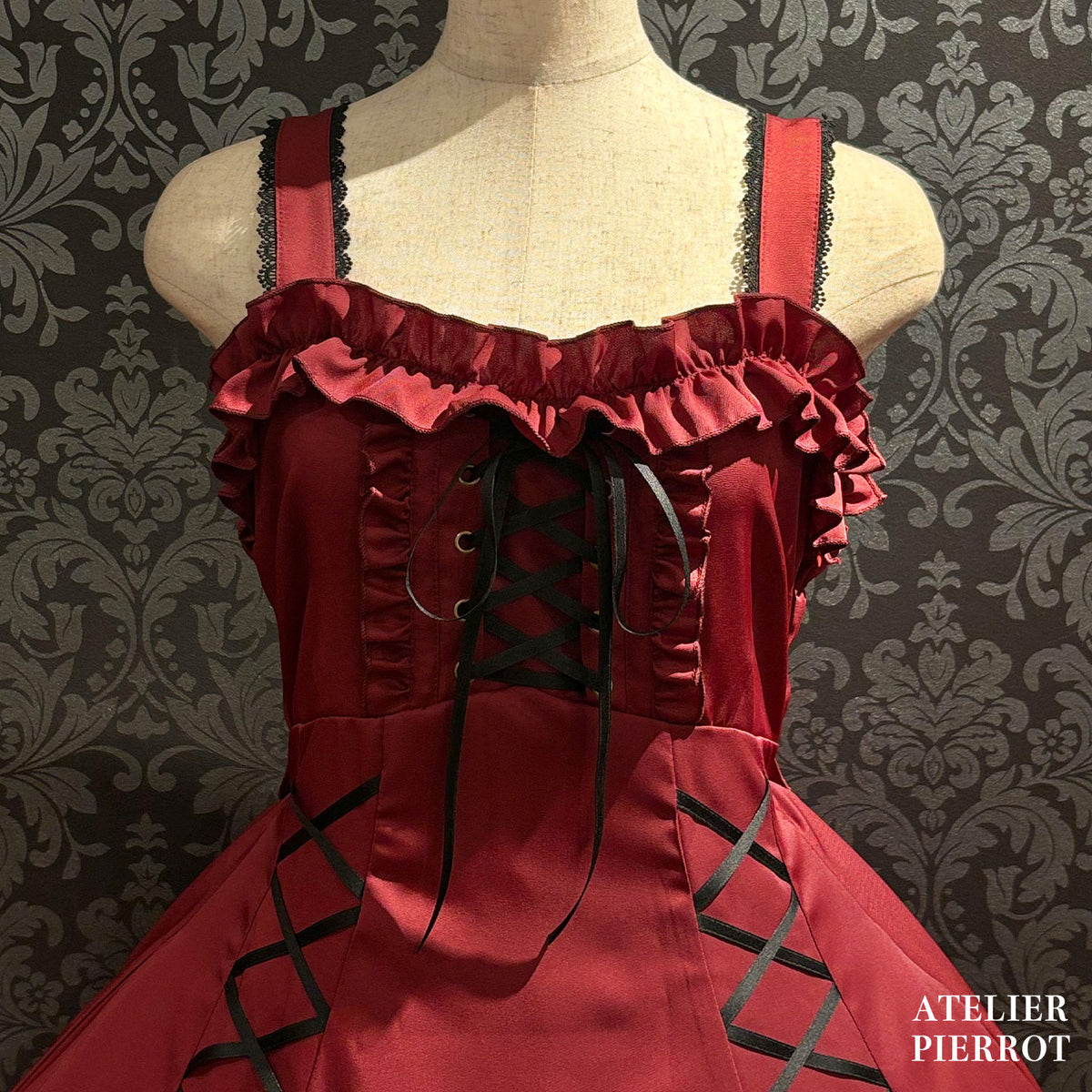 【ATELIER PIERROT】　★J'accepte maintenant les réservations★ AdenophoraJupe-pull babydollWhite/Bordeaux/Purple/Navy/Black