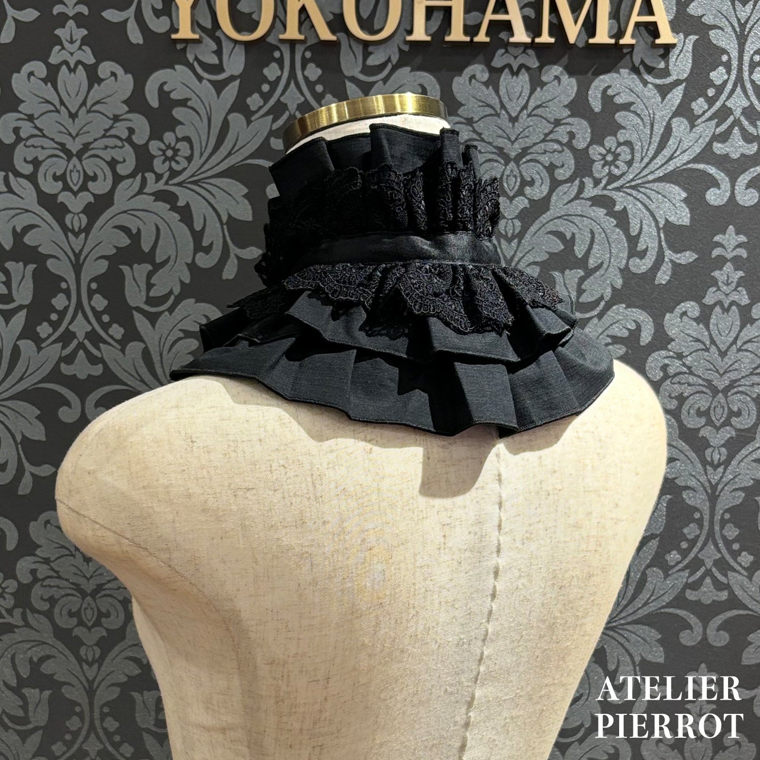 【ATELIER PIERROT】　★Jetzt Reservierungen entgegennehmen★ Marionetten-Korsett-Rock-Set gestreift/Black