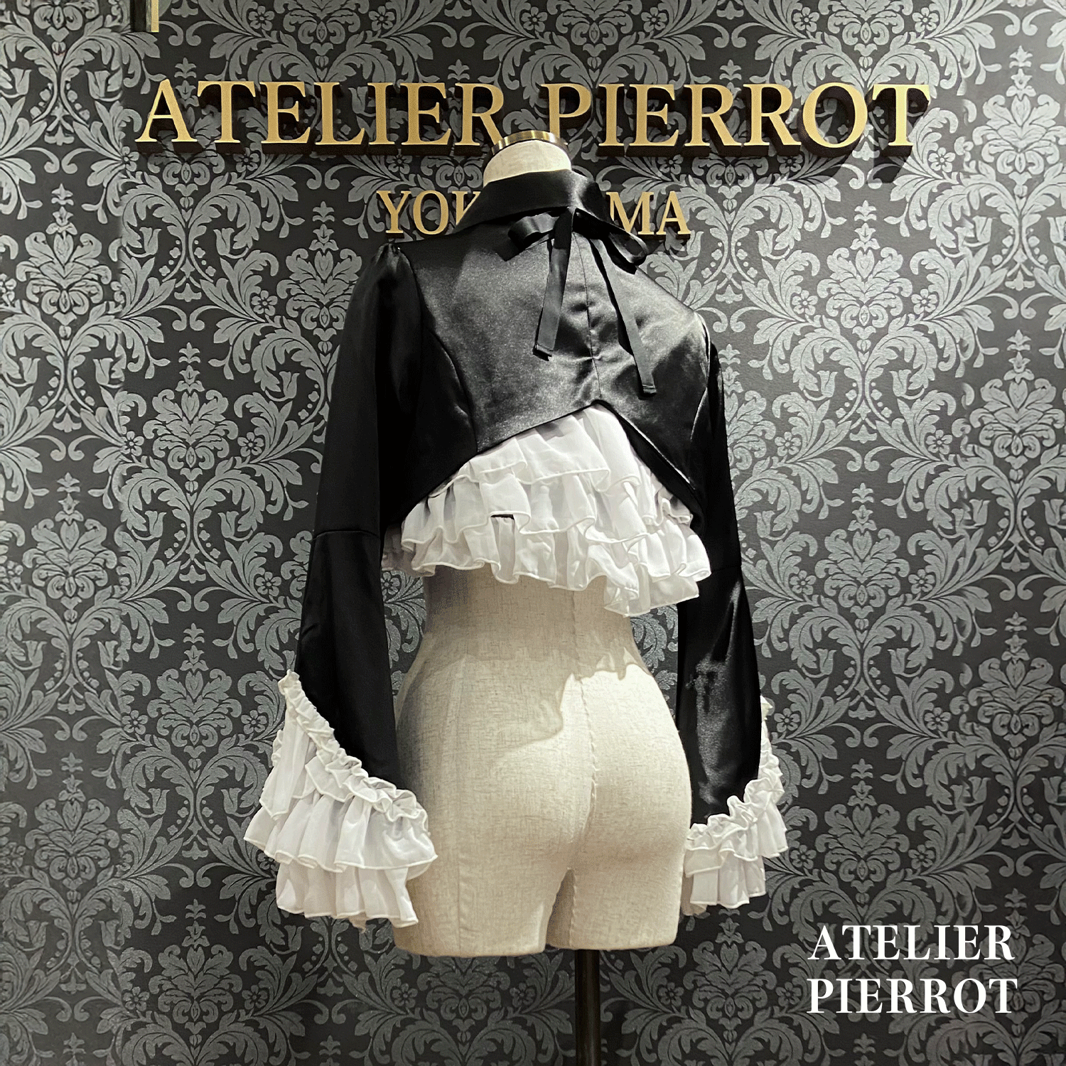 【ATELIER PIERROT】 Valkyrie Chaqueta de volante White/Burdeos/Navy/Negro x Blanco/Negro ★Lanzado a mediados a finales de agosto★