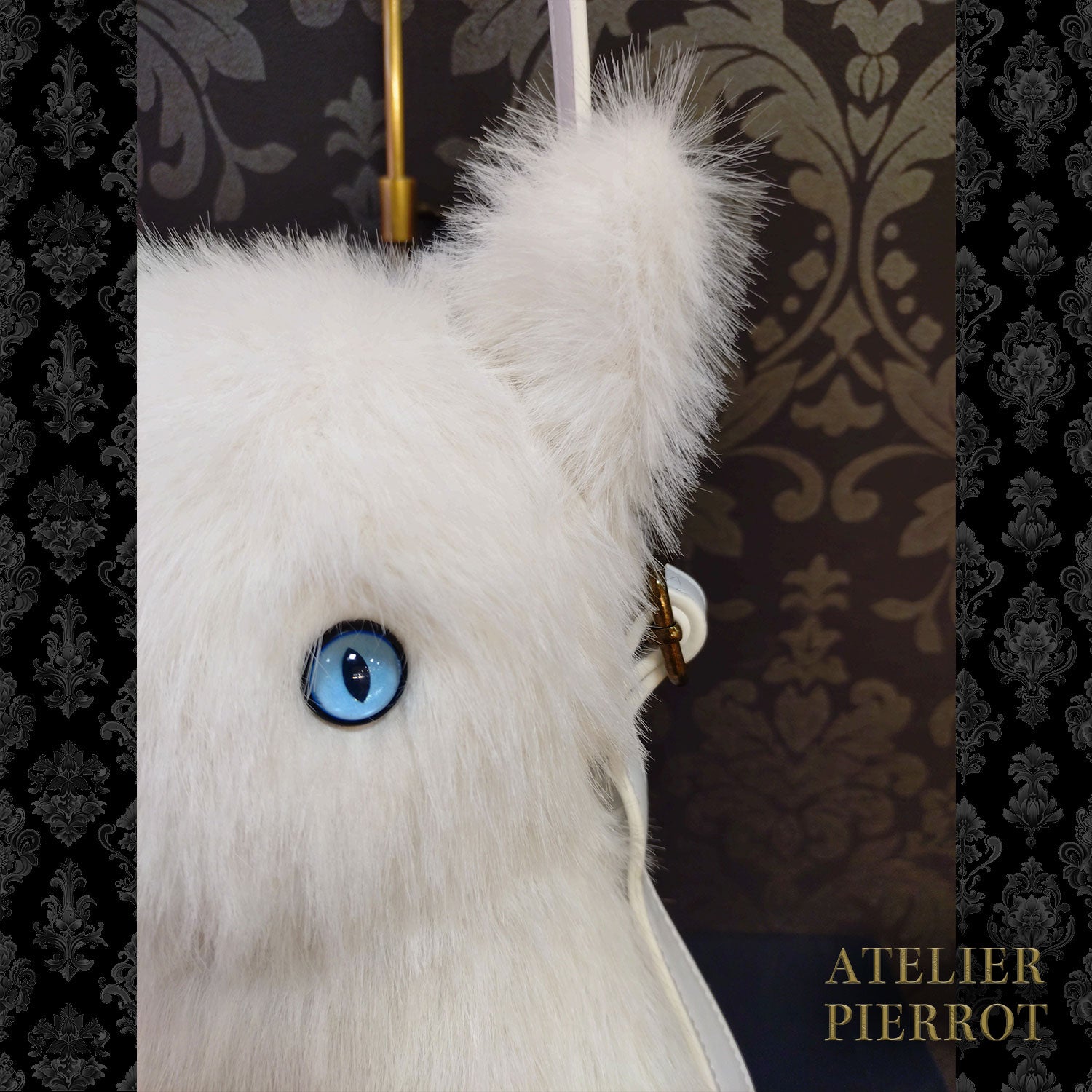 【ATELIER PIERROT】　Noir Neko Shoulder Bag　ホワイト/グレー/ブラック ★3月上旬～中旬入荷予定★