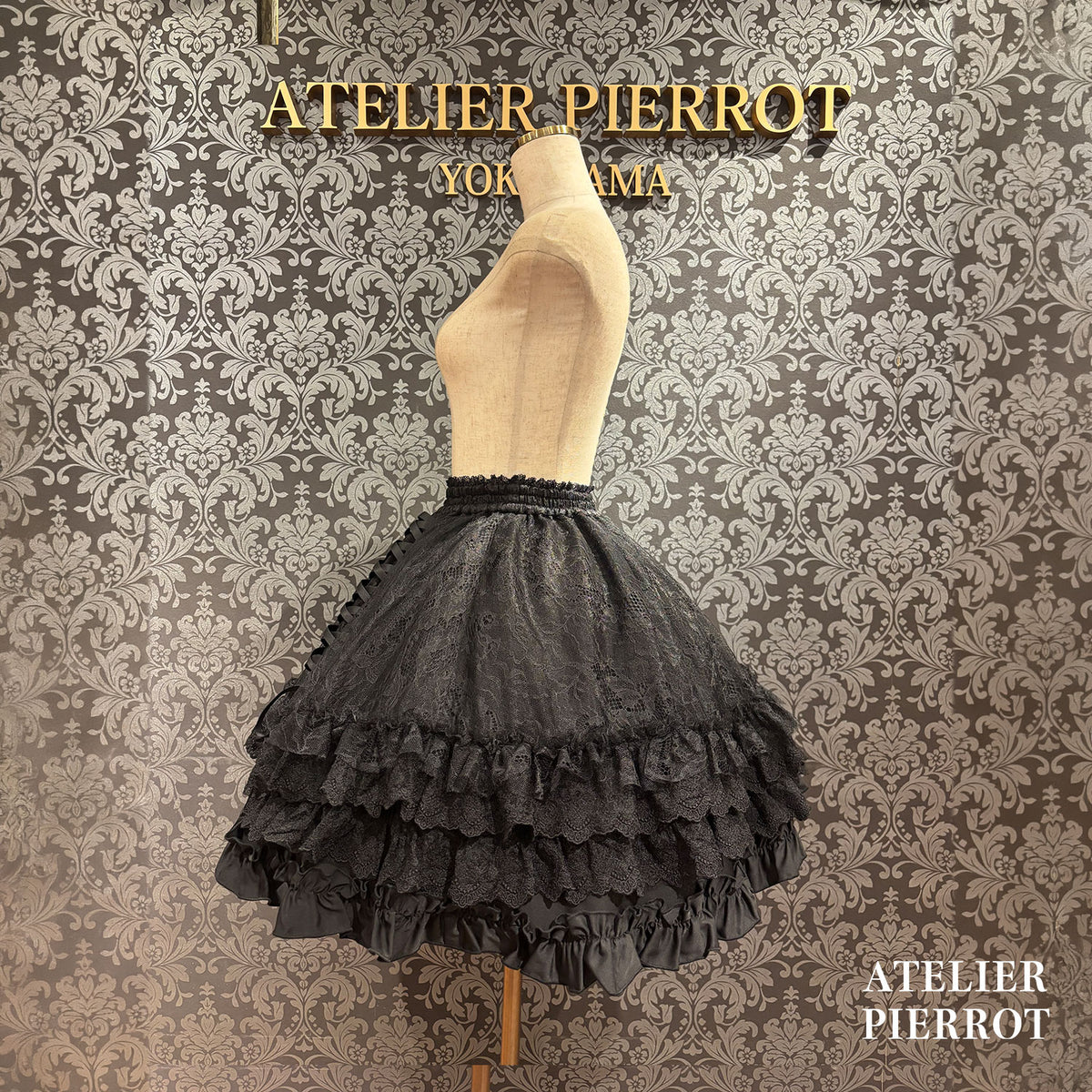 【ATELIER PIERROT】　★现已接受预订★ Lacrimosa 系带裙White/Bordeaux/Purple/Navy/Black