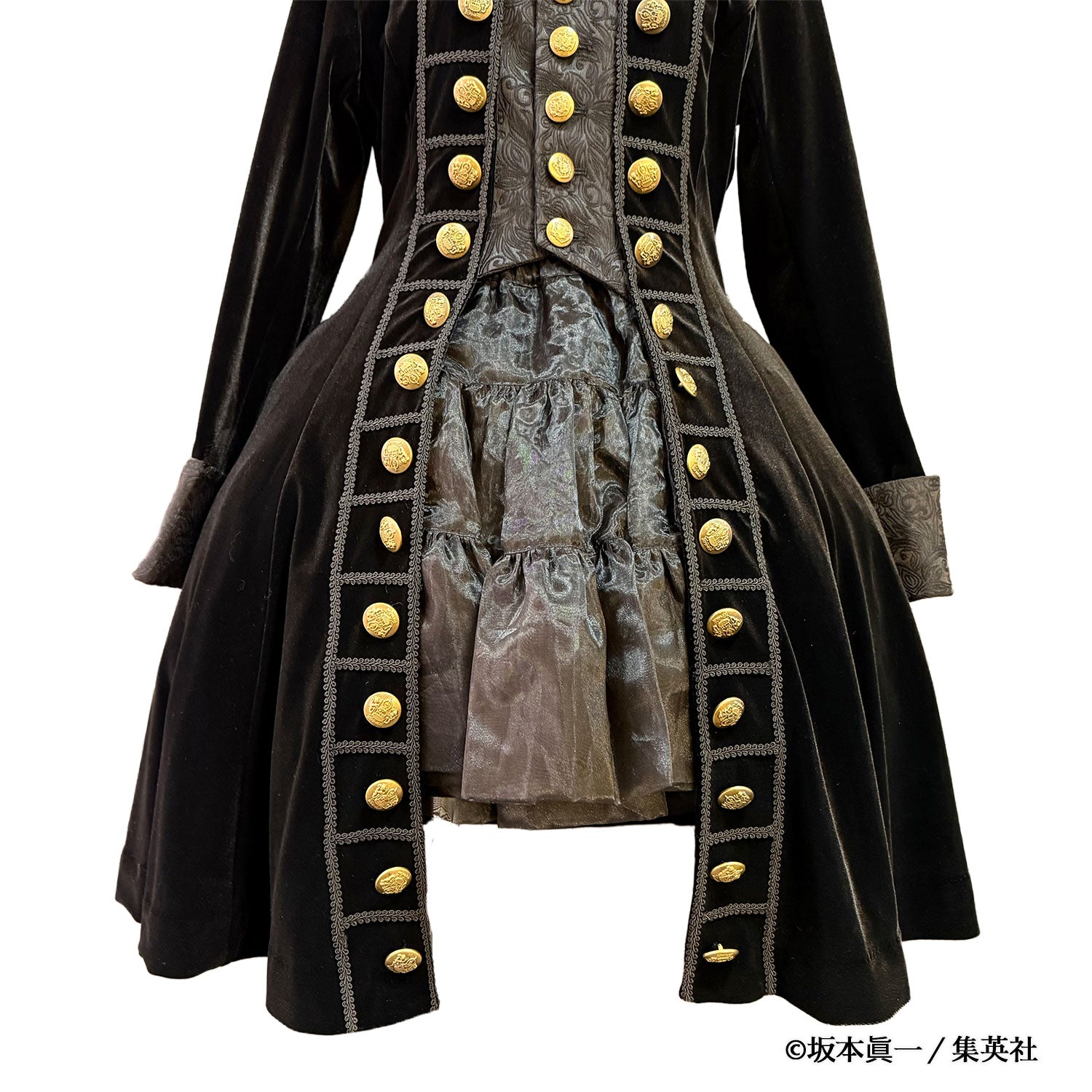 【ATELIER PIERROT】　「 イノサン 」 ロングジャケット　赤 ( 刺繍あり ) /青( 刺繍なし ) /黒 ( 刺繍なし ) 　