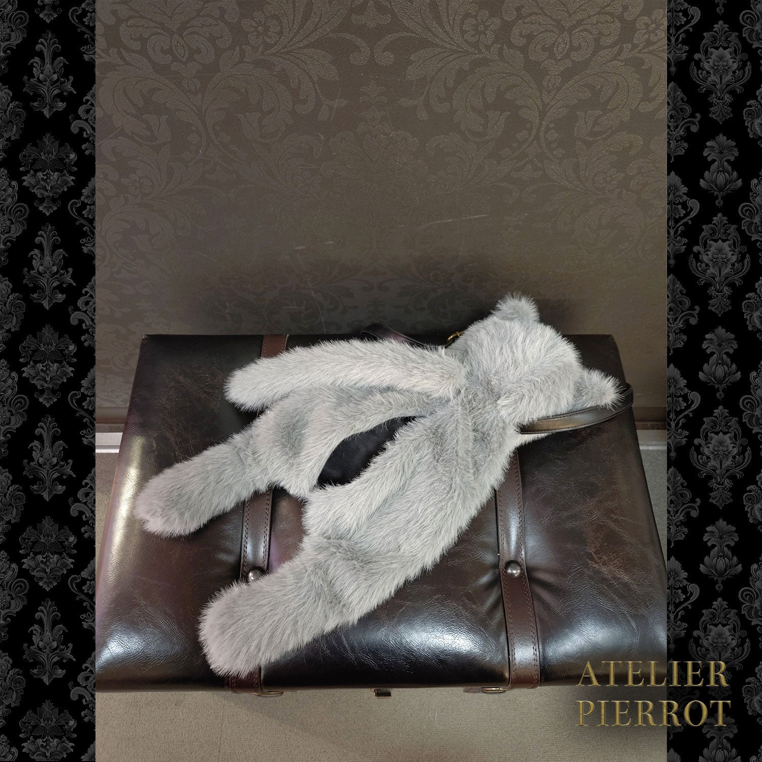 【ATELIER PIERROT】　Noir Neko Shoulder Bag　ホワイト/グレー/ブラック ★3月上旬～中旬入荷予定★